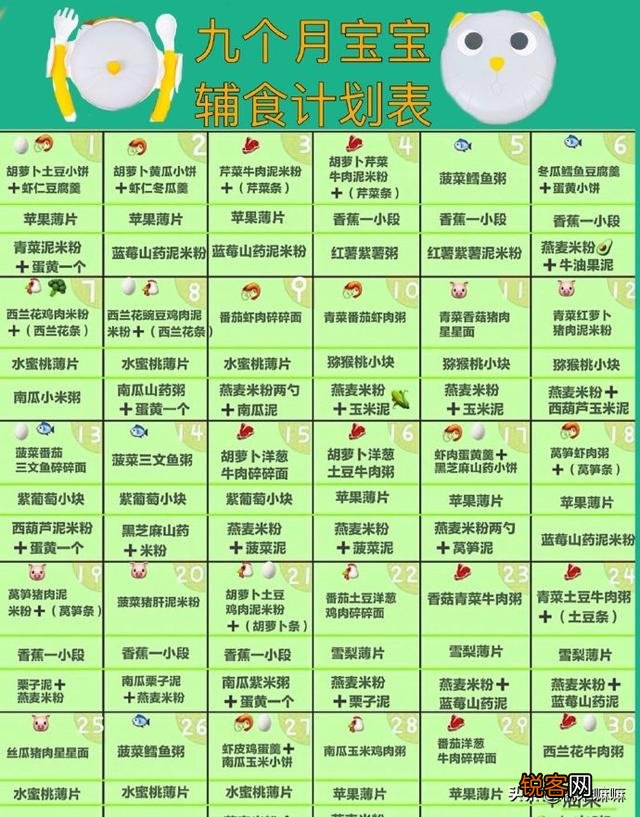 6-12个月宝宝辅食食谱有推荐吗？准备提前get一下知识点？