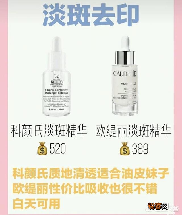 美白、淡斑、淡化黑色素、去黄的护肤品和精华有哪些？