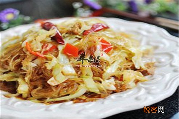 圆白菜炒粉丝——预防贫血消食健体