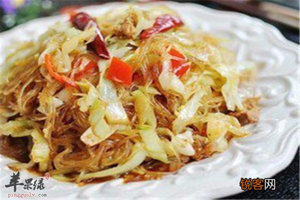 圆白菜炒粉丝——预防贫血消食健体