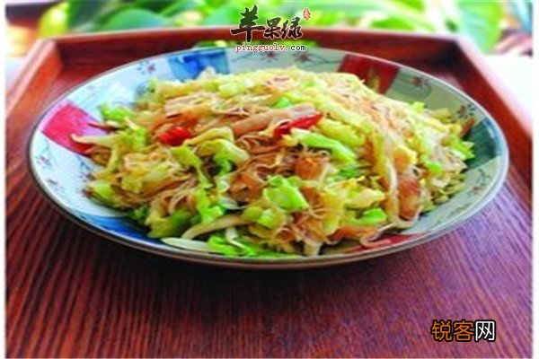 圆白菜炒粉丝——预防贫血消食健体