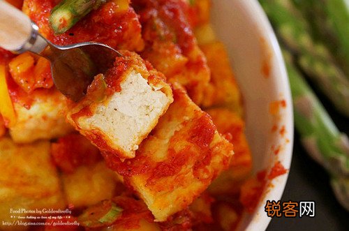 酱淋香脆豆腐