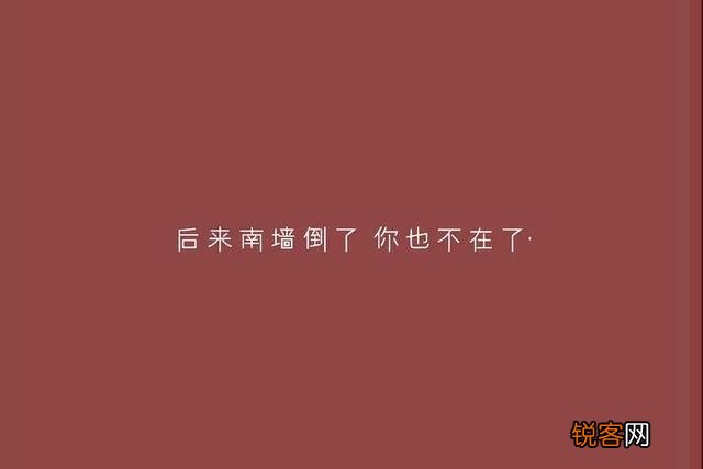 有哪些你觉的很好的句子,触动你的内心？