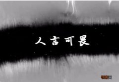 人言可畏怎么造句,人言可畏成语造句