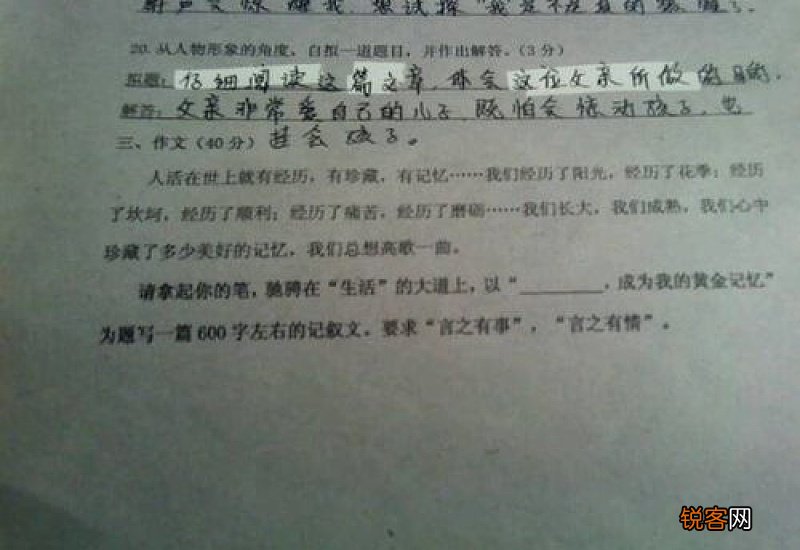 问题初一学生作文