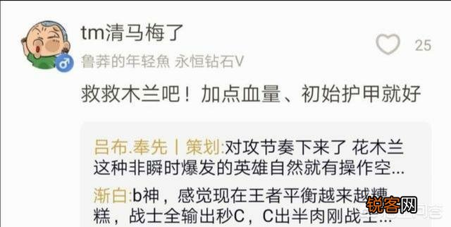 策划吕布之父表示“花木兰并不弱,只是攻速暴击收益过高,导致没操作空间”,你认同吗？