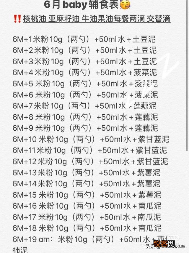 五个月的宝宝能吃什么辅食呀?