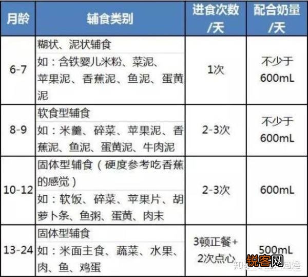 六个月的孩子一天加几遍辅食？