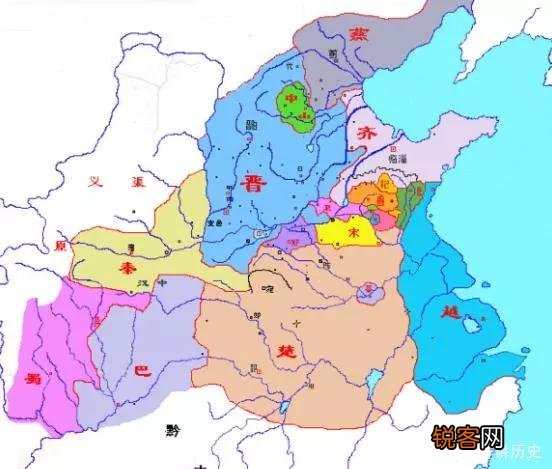 春秋战国时期长江流域的楚,吴,越有多大？