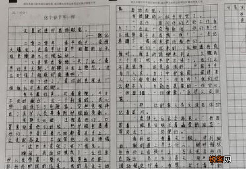 这个春节作文800字