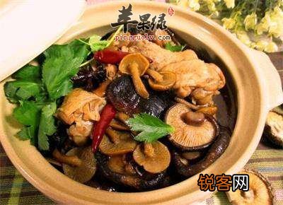 小鸡炖蘑菇——降血压治疗感冒