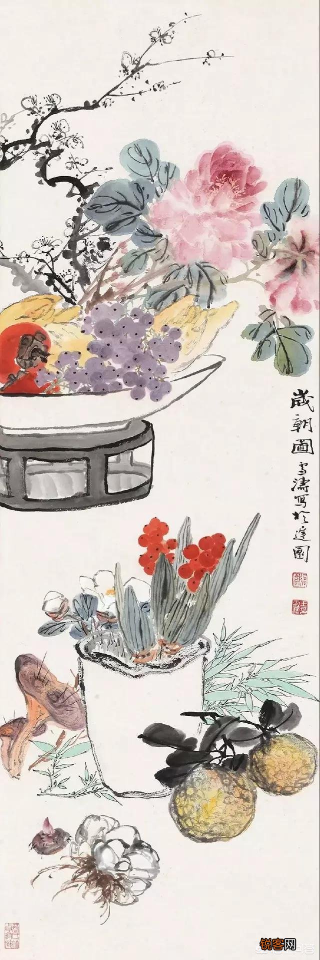 古代文人过年画《岁朝清供图》,有什么含义？