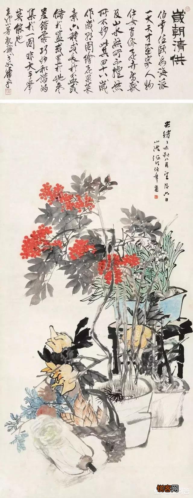 古代文人过年画《岁朝清供图》,有什么含义？