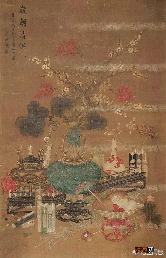 古代文人过年画《岁朝清供图》,有什么含义？