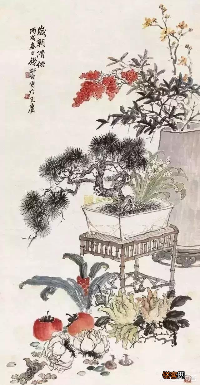 古代文人过年画《岁朝清供图》,有什么含义？