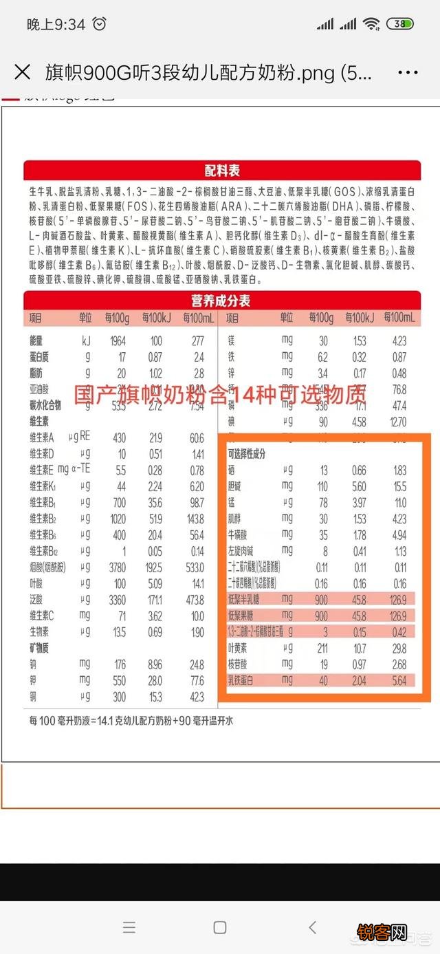 营养成分比较全面的一款奶粉有哪些？