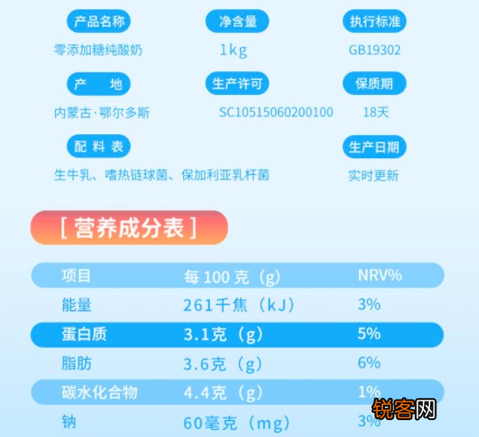 12款配料表只有奶和菌的纯正无糖酸奶推荐 减肥刷脂控糖的看过来