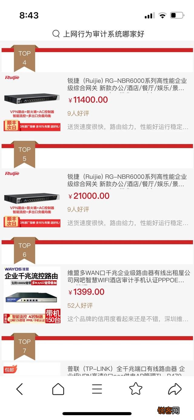 哪些品牌的审计路由器能查看到即时通讯聊天信息？