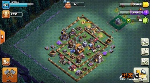 部落冲突,夜世界五本怎么布阵和配兵？