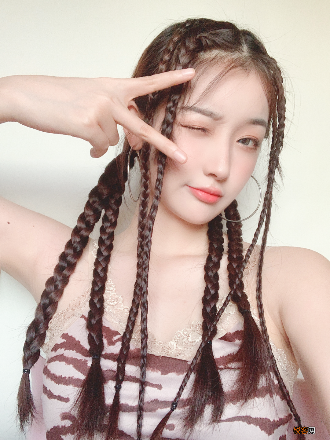 明星同款编发发型图片 赵露思同款