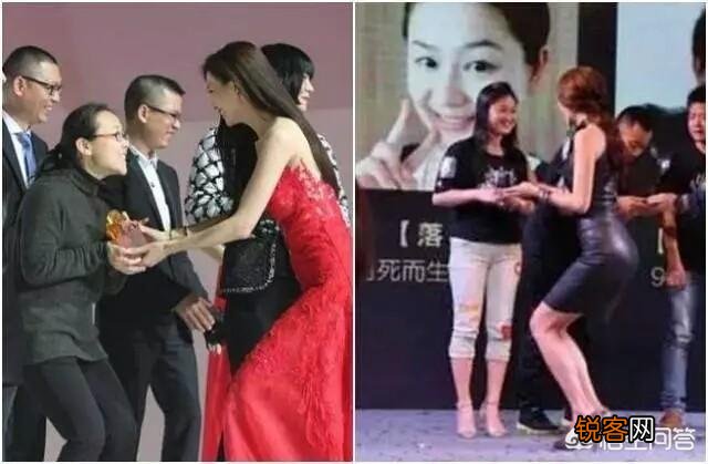 如何看待微博之夜张艺谋给关晓彤颁奖时,关晓彤弯膝与张艺谋保持身高齐平的行为？