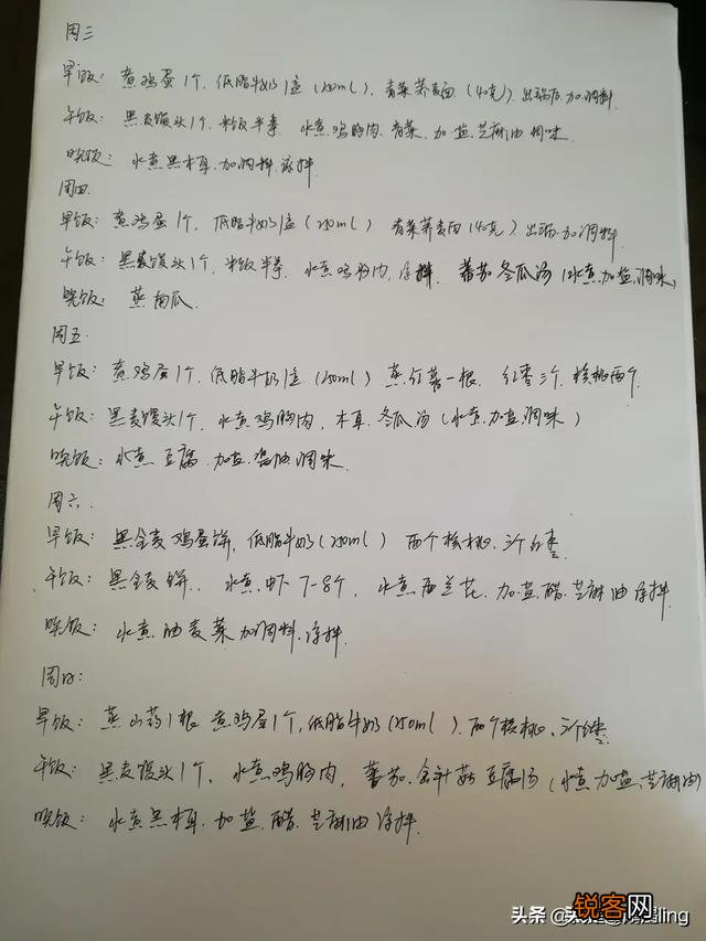 你们存了许久的减肥食谱可以发我一份吗？