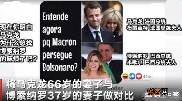 巴西总统为什么要以自己年轻貌美的娇妻来羞辱马克龙呢？