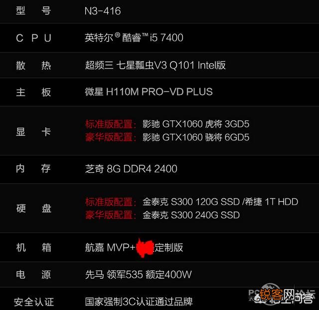 为什么在网上上买机箱不推荐买整机,而是建议自己配？