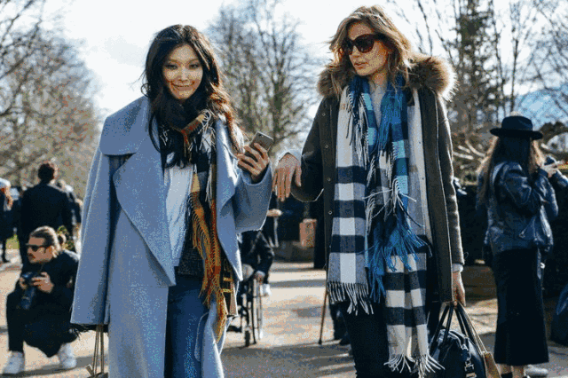 冬季围巾系法 明星博主都爱不释手