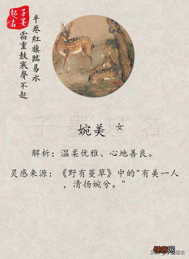 哪些名字听起来好听并且有诗意,深层次含义？