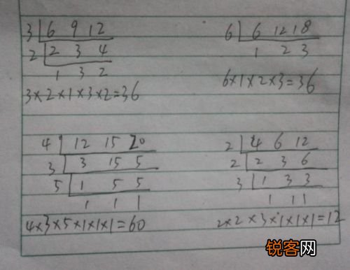 最小公倍数应用题解题技巧讲解 最小公倍数怎么求