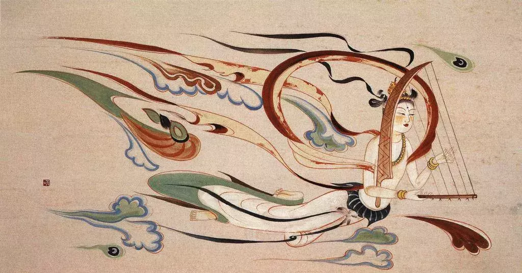 敦煌壁画十二仙女图介绍 敦煌壁画飞天仙女