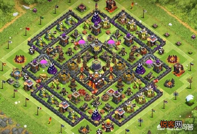 部落冲突里面什么样子的阵型最好？