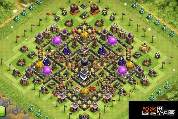 部落冲突里面什么样子的阵型最好？