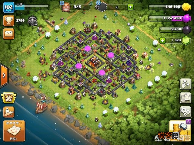 部落冲突里面什么样子的阵型最好？