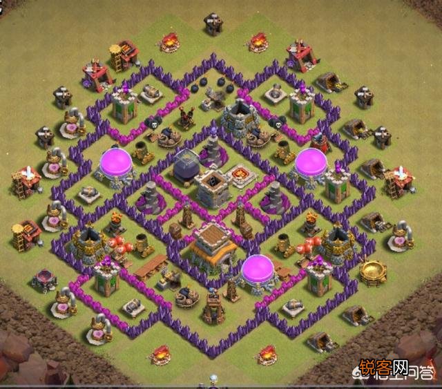 部落冲突里面什么样子的阵型最好？