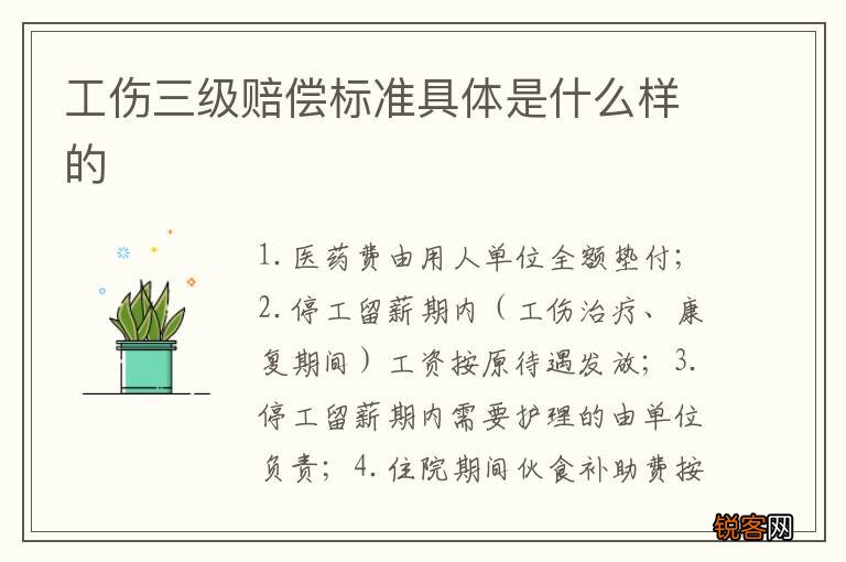 工伤三级赔偿标准具体是什么样的