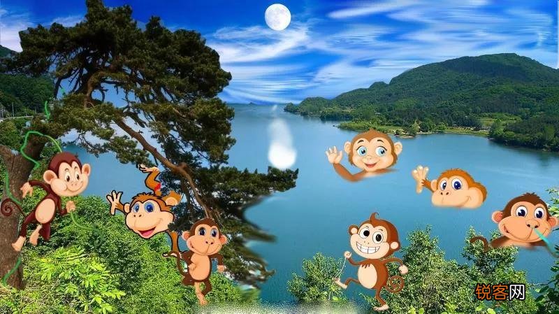 小猴子捞月亮的故事 幼儿儿童故事