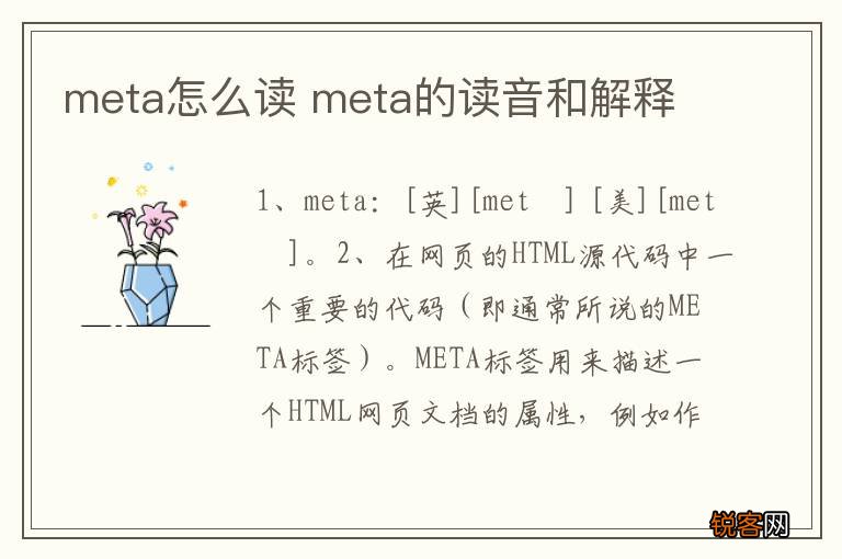 meta怎么读 meta的读音和解释