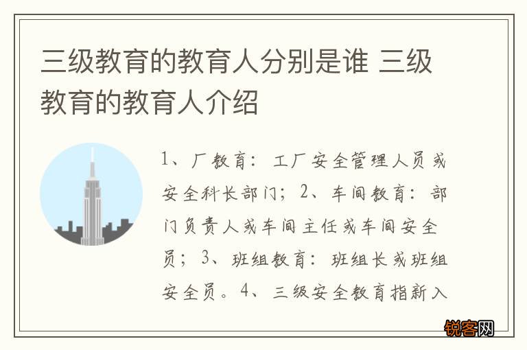 三级教育的教育人分别是谁 三级教育的教育人介绍