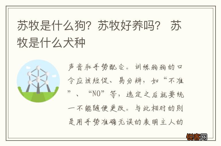 苏牧是什么狗？苏牧好养吗？ 苏牧是什么犬种