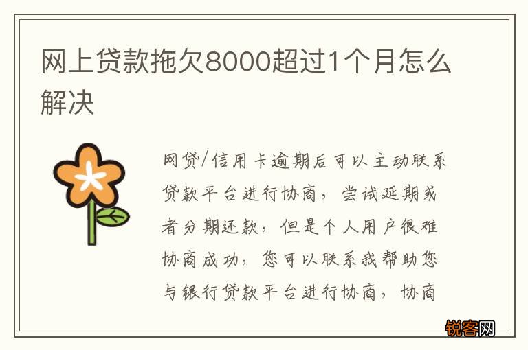 网上贷款拖欠8000超过1个月怎么解决