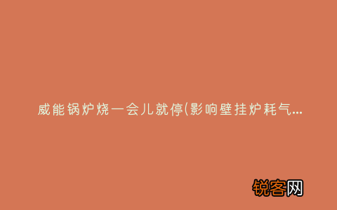 影响壁挂炉耗气量的因素是什么呢？ 威能锅炉烧一会儿就停