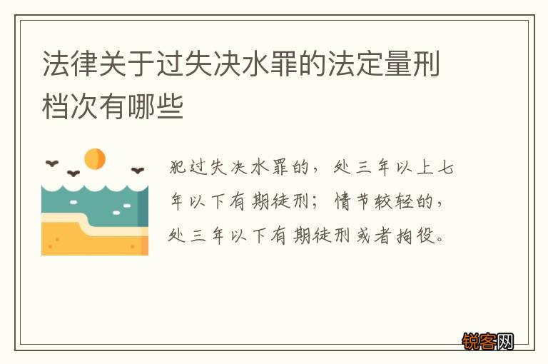法律关于过失决水罪的法定量刑档次有哪些