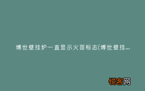 博世壁挂炉怎么样呢？ 博世壁挂炉一直显示火苗标志