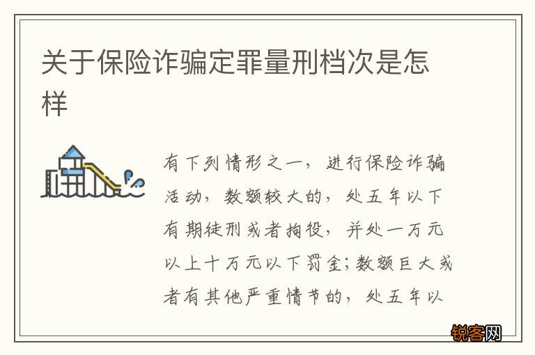 关于保险诈骗定罪量刑档次是怎样