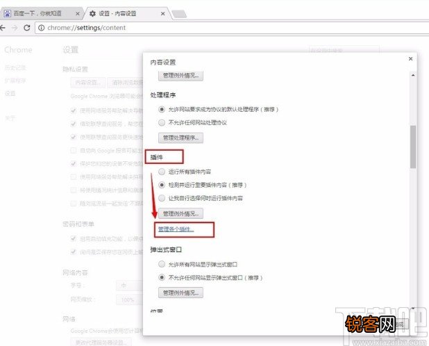 chrome打开flash插件的方法步骤
