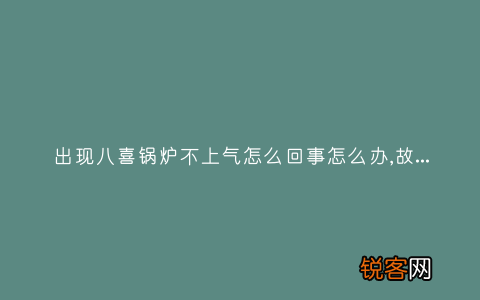 出现八喜锅炉不上气怎么回事怎么办,故障原因说明与3种解决方法