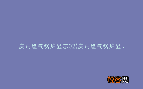 庆东燃气锅炉显示10代表什么情况 庆东燃气锅炉显示02
