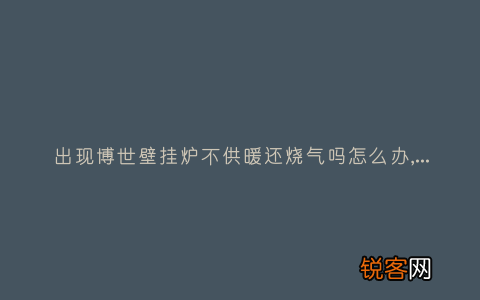 出现博世壁挂炉不供暖还烧气吗怎么办,故障原因说明与3种解决方法